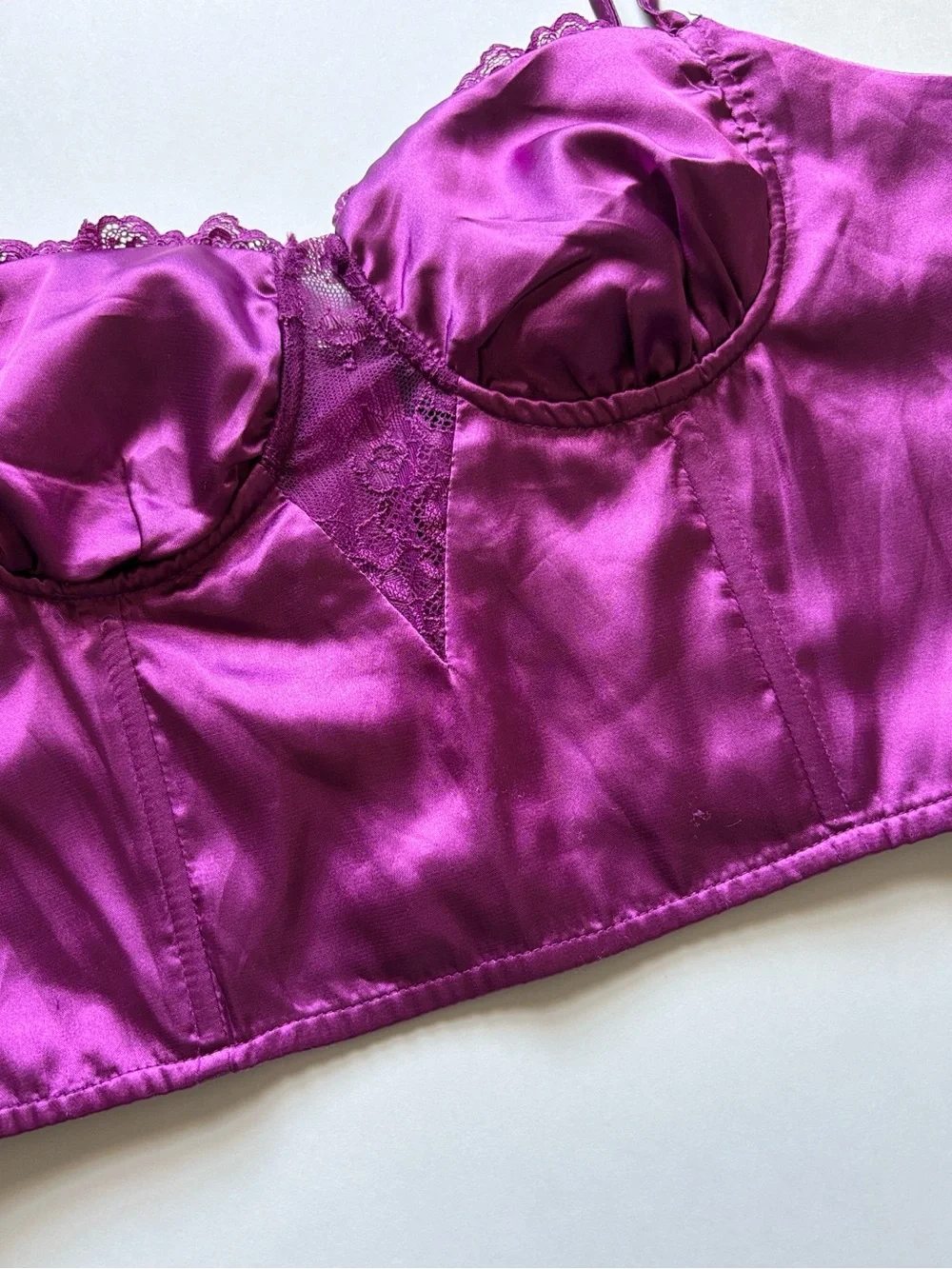 NWOT women’s self esteem purple corset